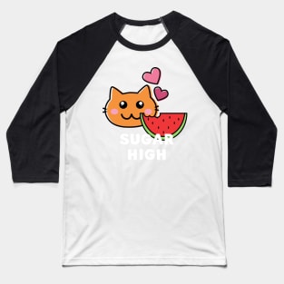 Sugar High Kitty Baseball T-Shirt